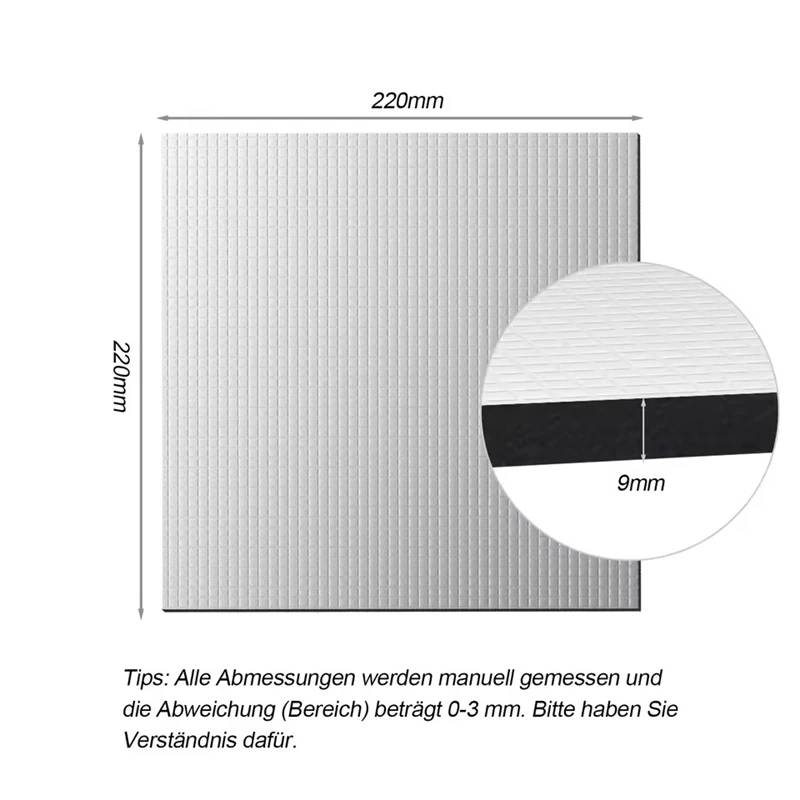 3D Printer Heat Insulation Cotton 220/235/310mm Heatbed Sticker Foil Self-Adhesive Insulation Cotton For Ender 3 V2 Pro Ender 5
