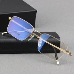 54mm High Quality Men Prue Titanium Optical Glasses Eyewear Hyperopia Myopia Eyeglasses Progressive Prescription Anti-Reflection