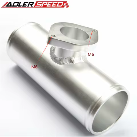ADLERSPEED 2.5" 63mm OD Aluminum Flange Pipe For Greddy RS S Type Blow Off Valve Adapter
