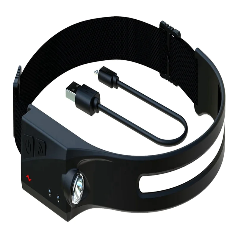 AEF6-LED indukcyjna latarka czołowa Camping Search Light USB akumulatorowa latarka czołowa latarka wędkarska światło robocze z wbudowaną baterią