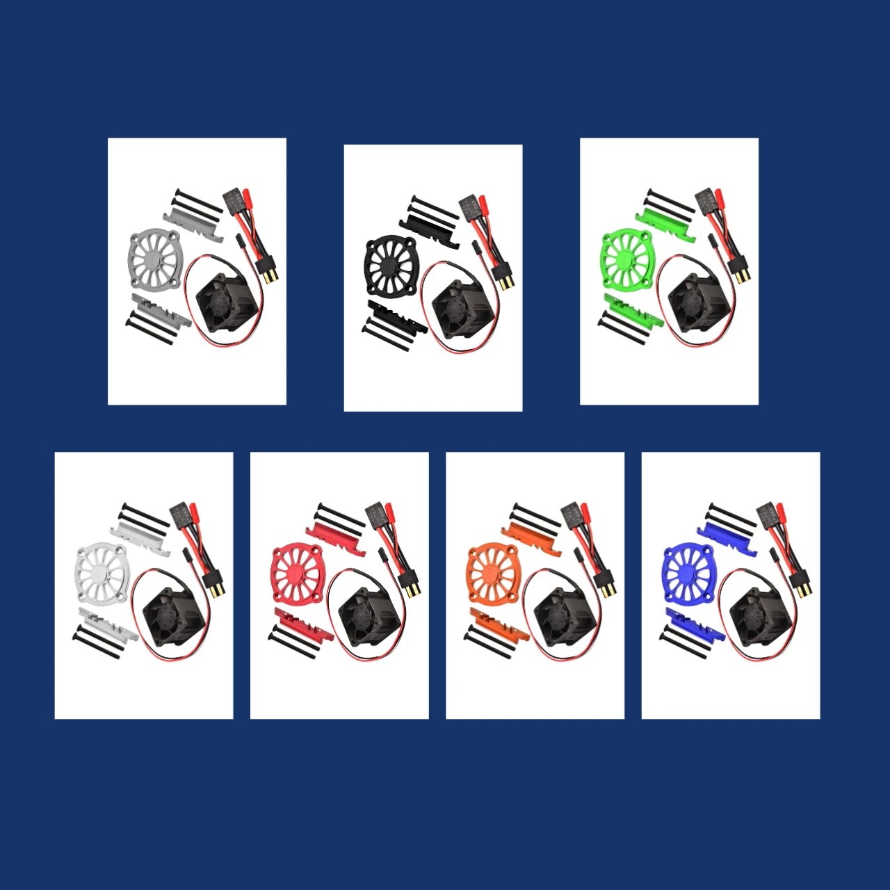 

GPM Aluminum Motor Heatsink With Cooling Fan For TRAXXAS 1/10 4Wd Maxx Monster 3463+3475