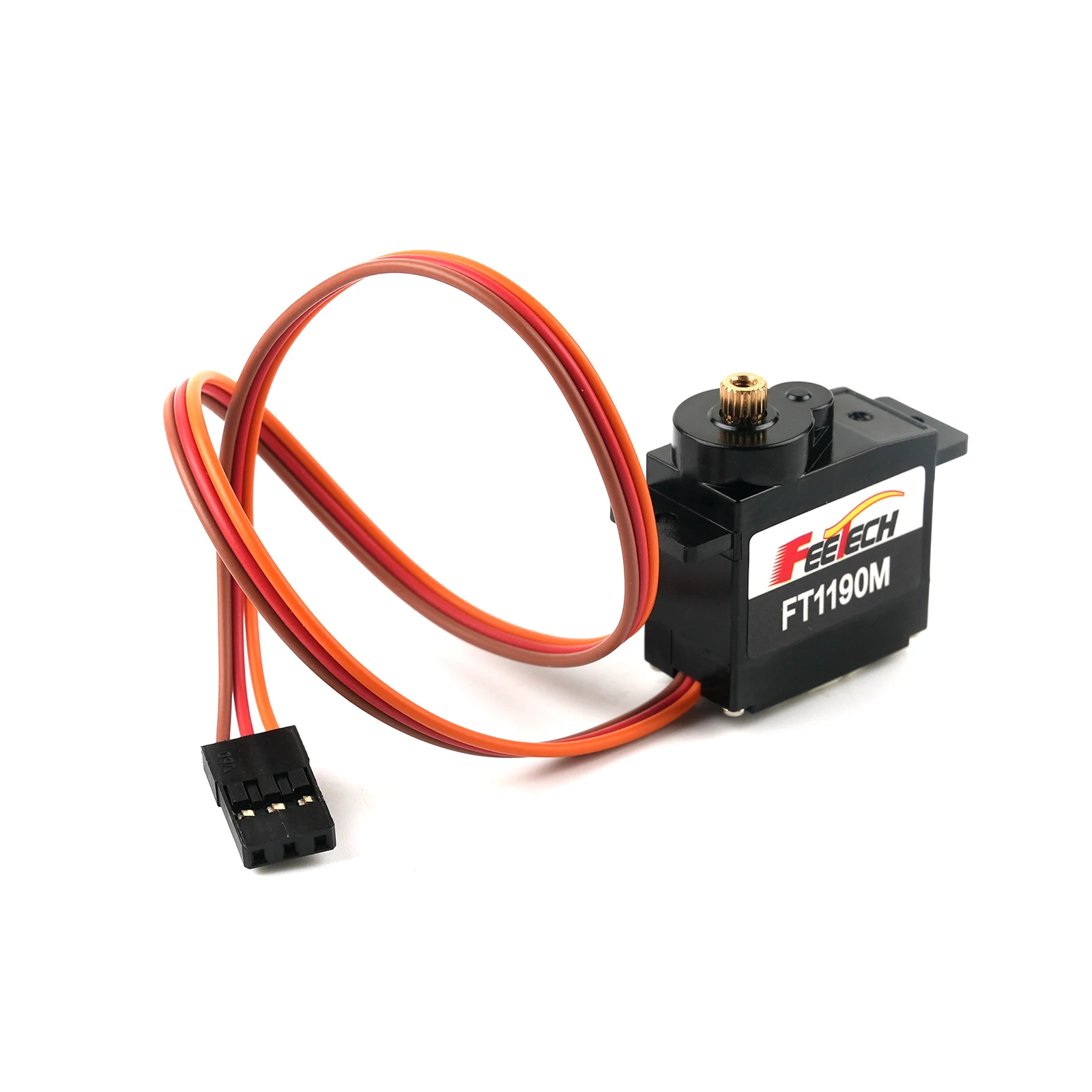 12 Uds 9g Mini Servo ligero 200 grados Robot cuadrúpedo sin núcleo engranaje de Metal Micro Servo FT1190M para cuadricóptero educativo STEM