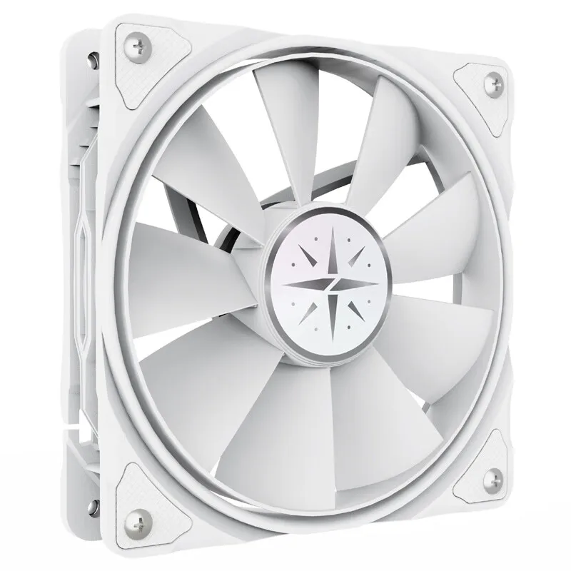 Yeston-Radiador de refrigeración por agua integrado para CPU, Ventilador ajustable de 12cm, 4 pines, PWM, 1800RPM, ARGB, blanco y negro