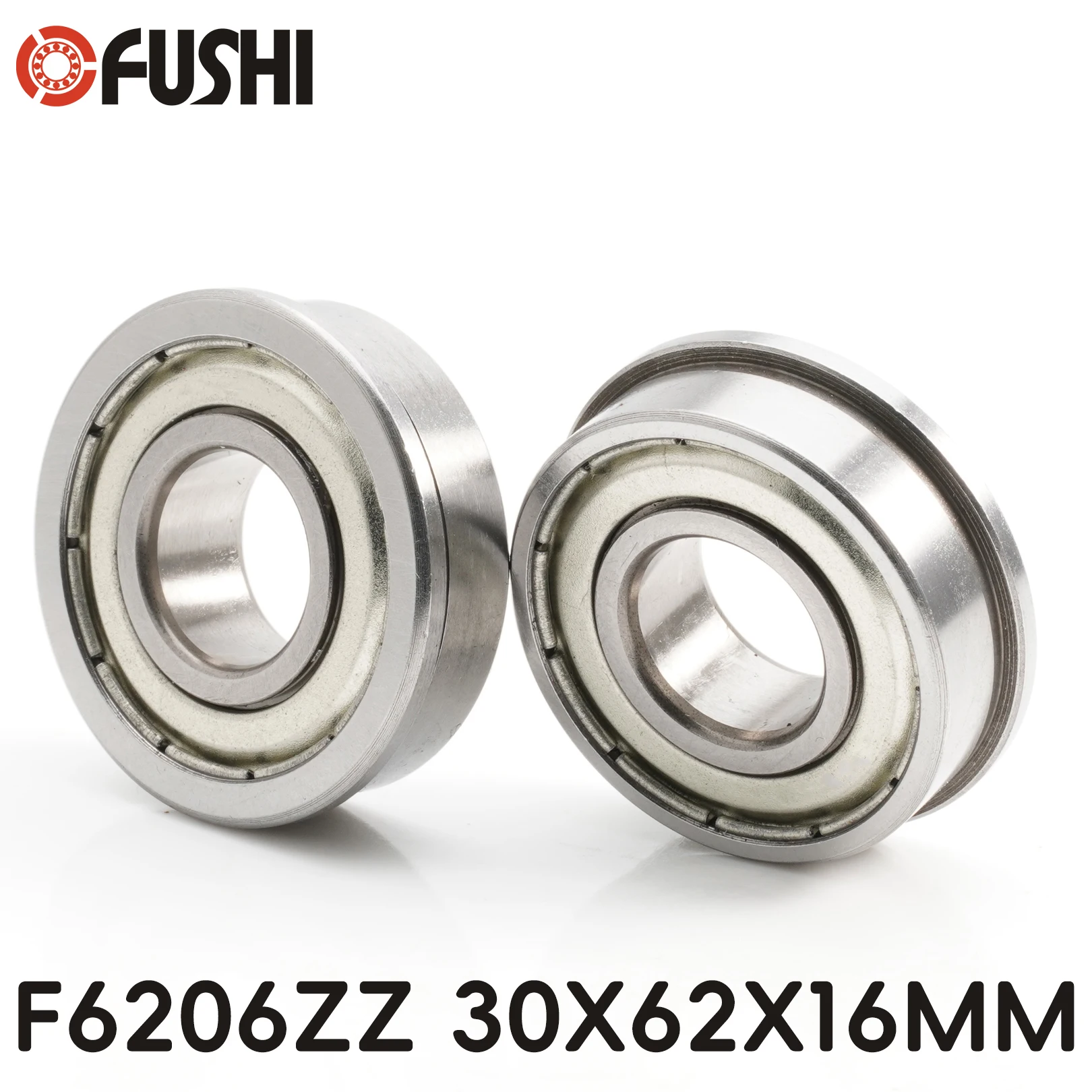 

2PCS F6206ZZ Flange Bearing 30x62x16 mm Double Shielded Deep Groove Flanged F6206 Z ZZ Ball Bearings F6206-2Z F6206Z