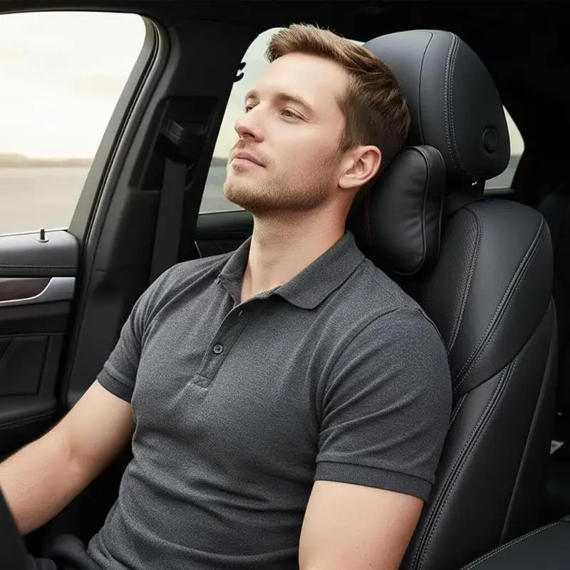 

【L】2PCS Top Quality Car Neck Pillows Headrest Neck Pillow Support Auto Universal Seat Soft Breathable Interior Decoration