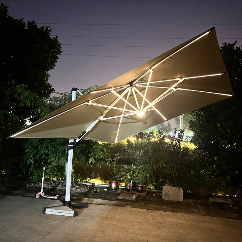 Roman Umbrella, Outdoor Umbrella,Sunshade, Rainproof, UV Protection,Thickened Material, Aluminum Alloy Columns, Rotatable