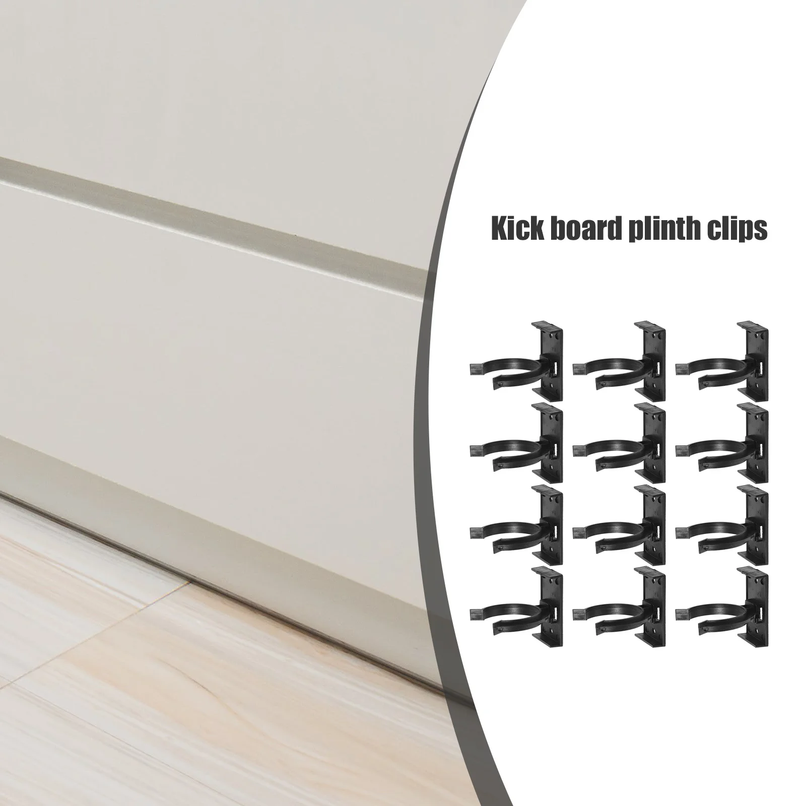 

20pcs Plastic Kitchen Leg Plinth Clips Leveler Chair Raiser Retainer Snap Design Adjustable Height Cabinet Furniture Floor