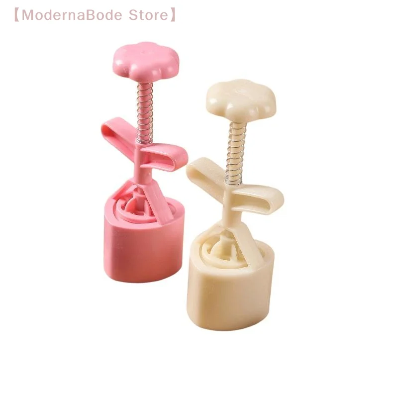 

【M】1 Set Valentine's Day Cookie Stamp Flower Mooncake Mold Spring Pastry Cake Decorating Tool Hand Pressure Home DIY Baking Mold