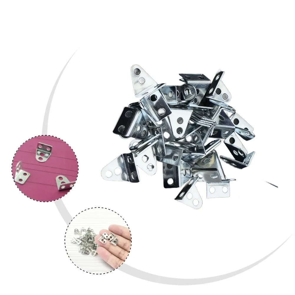 40Pcs L Type Axle Brackets for Model Cars Designed to Fit Multiple Hole Diameters and Support Custom DIY Assemblies