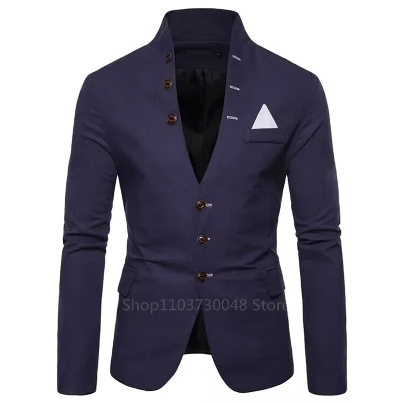 Orange Jacket for Men Single Breasted Slim Fit Suit Blazer for Prom Party 1 Piece Wedding Business Coat