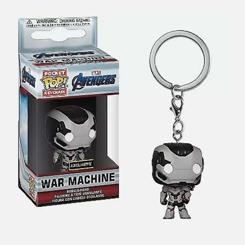FUNKO Pop Pocket Pop Keychains Toy Marvels Venomized Avengers Iron Man War Machione Hulkbuster Bobble Head Action Figure Toys view 5