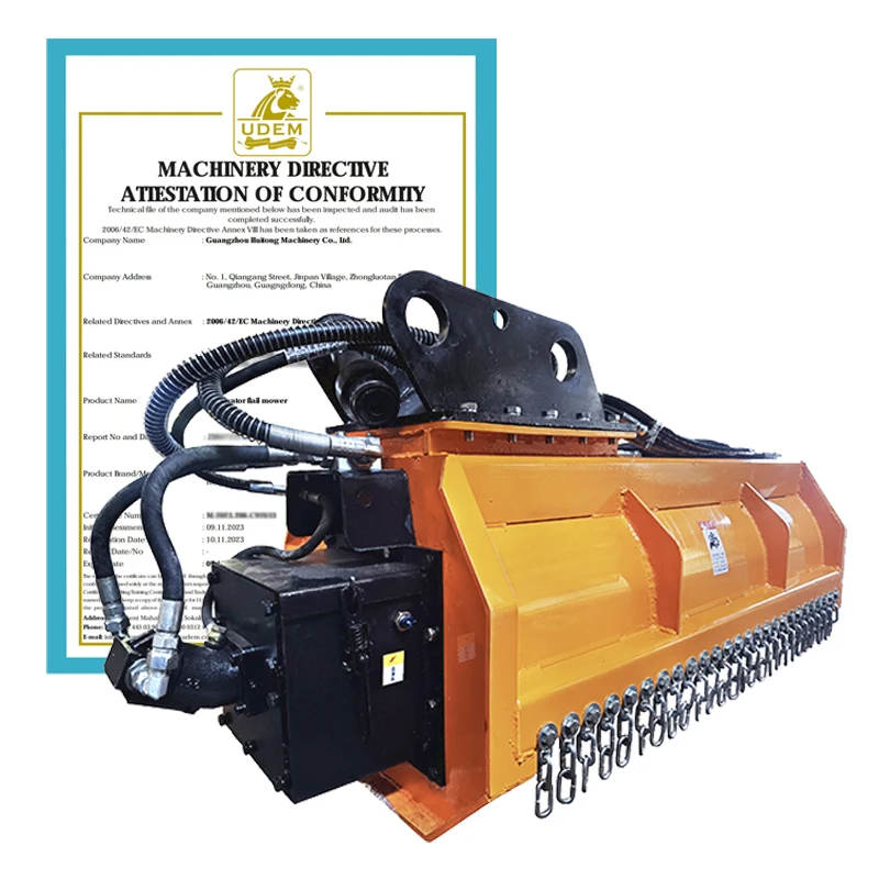 High Quality Customized 3-4Ton Mini Excavator Flail Lawn Mower New Construction Farm Applicable Guaranteed Engine Motor Gearbox