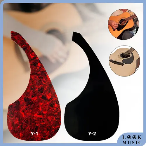 Imagen 1 del producto Aspecto de gota de agua larga Guitarra acústica golpeador autoadhesivo selecciones guardia pegatina para Guitarra Folk accesorios YMH