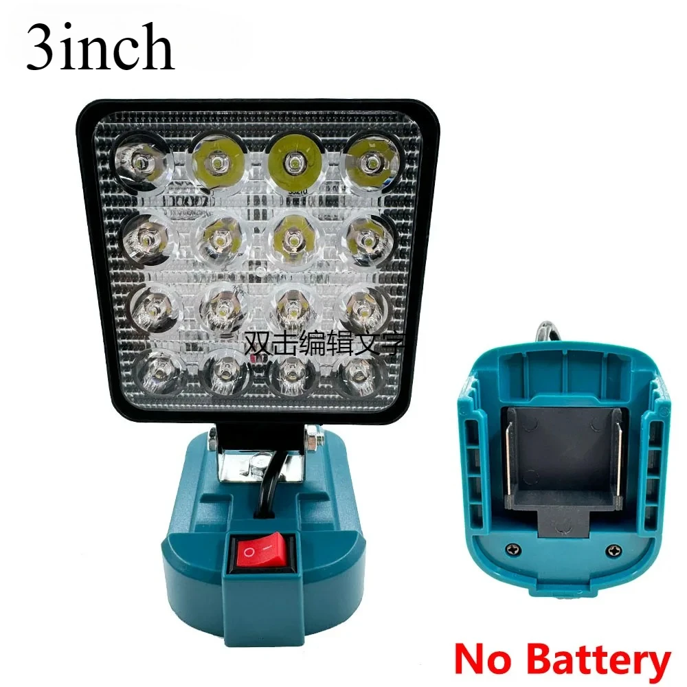 

Cordless LED Work Light For Makita 14.4V-18V Li-ion Battery Lantern Outdoor Flashlight Camping Lamp Emergency Lighting
