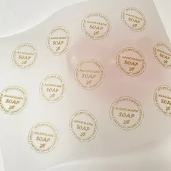 80% Transparent Wrapping Paper Handmade Soap Wrapping Paper Packaging for Small Business Customzied Logo 100pcs/lot
