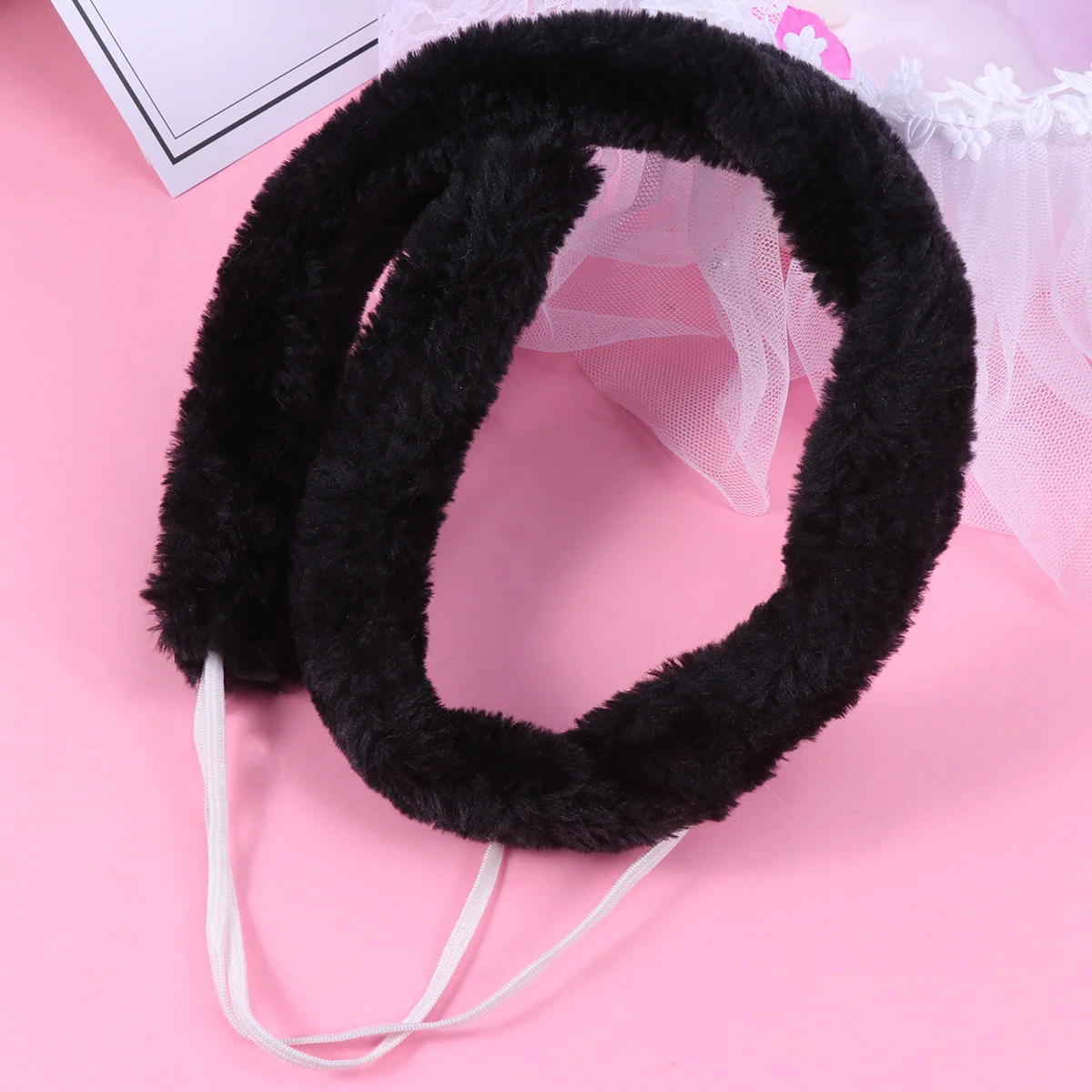 Animal cauda cosplay prop para cosplay traje crianças adultos festa traje de halloween festa de aniversário fantasia vestido preto