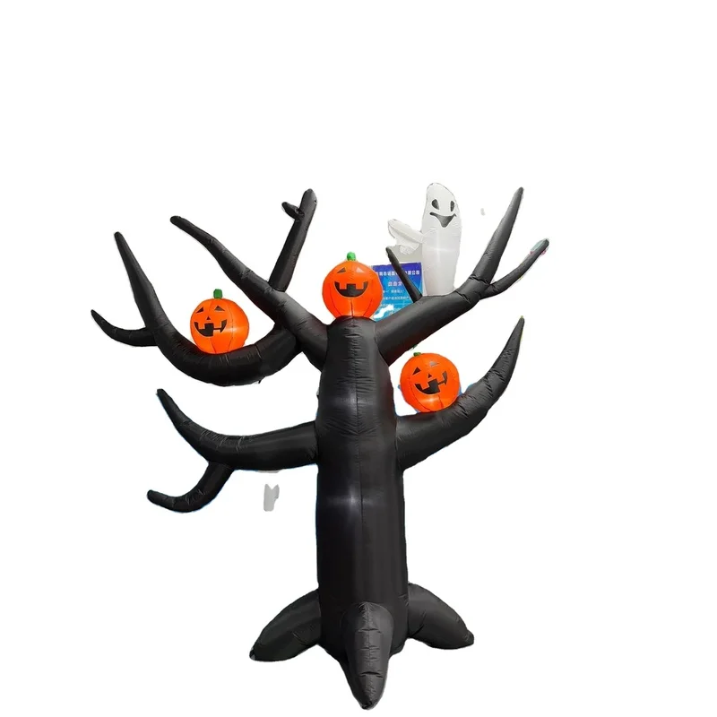Factory Direct Holiday Scene Decorations Ghost Tree Shaped Lawn Ornaments Outdoor Props and Halloween Inflatables