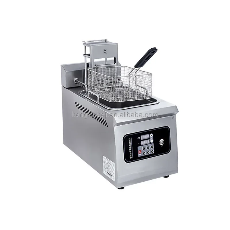 

Automatic Commercial Deep Fryer Stainless Steel Large Auto Lift French Fries Machine