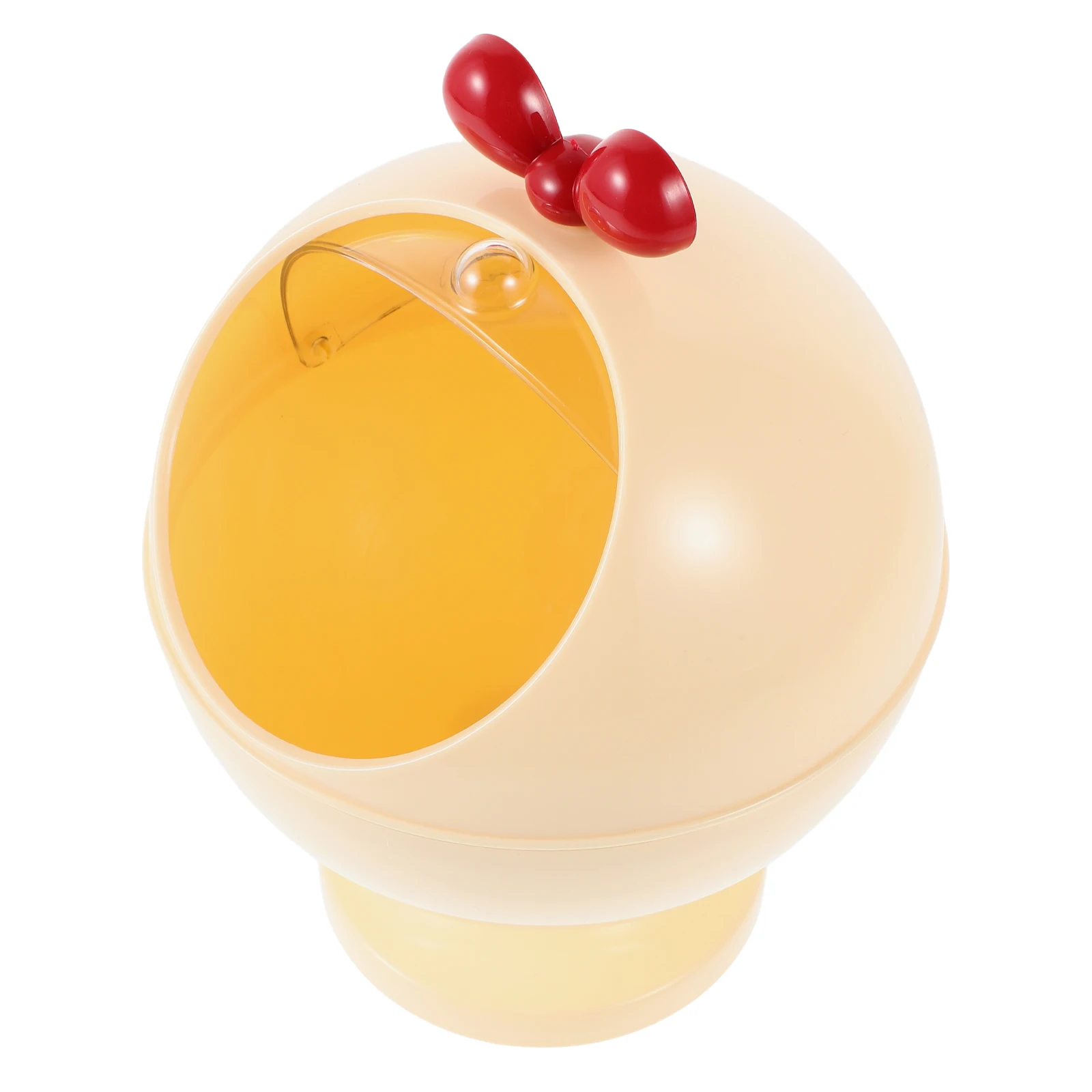 

Ball Shaped Storage Organizer Clear Container Dustproof Lid for Jewelry Hair Accessories Snack Bedroom Desktop Organizing