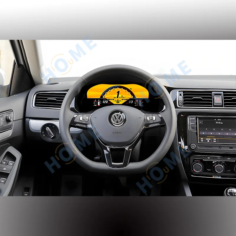 Virtual Instrument Digital Dashboard Panel Cluster CockPit LCD Speedometer For Volkswagen VW Jetta MK6 Speed Control System