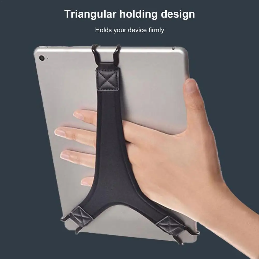 Tablet Computer Hand Holder Flat Anti-fall Hand Strap Elastic Bracket Wrist Suitable for Ipad 9-10.5 8-8.5 Inch Tablet Drop Ship