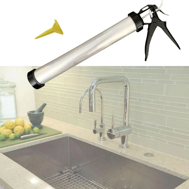 A2UD 400-600mL Cấu trúc kim loại đầy đủ chuyên nghiệp Súng niêm phong hạng nặng Súng cho ống ABS ABS