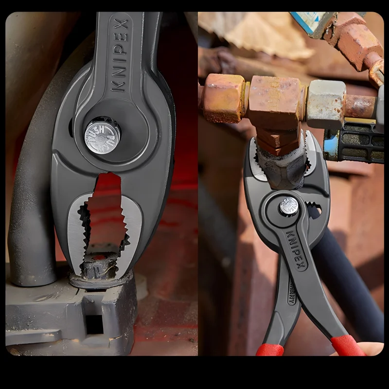 

KNIPEX 82 01 200 S01/S02 Плоскогубцы с двумя захватами, 5 настроек, противоскользящие, ограниченная серия