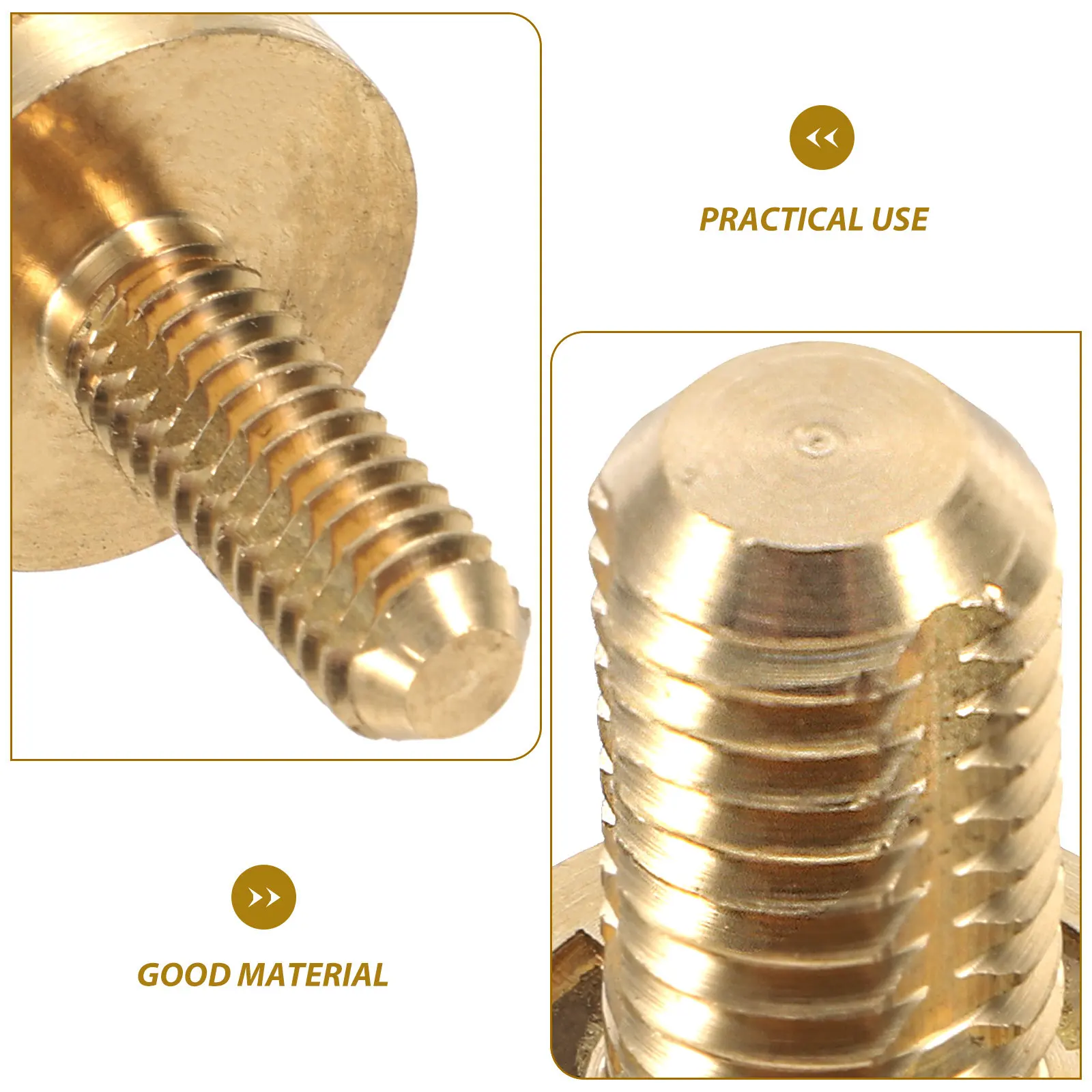 Copper Screw Extension Handle for Pool Cue Joint Connection Professional Billiard Cue Lengthener Solid Feel Enhanced Control