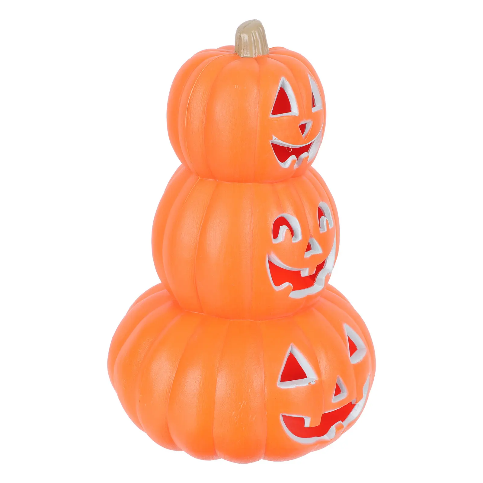 1-個カボチャライトハロウィンデスクトップオーナメントオレンジクリエイティブナイトランプ長持ちするハロウィン装飾テーブルオーナメントフェスティバル