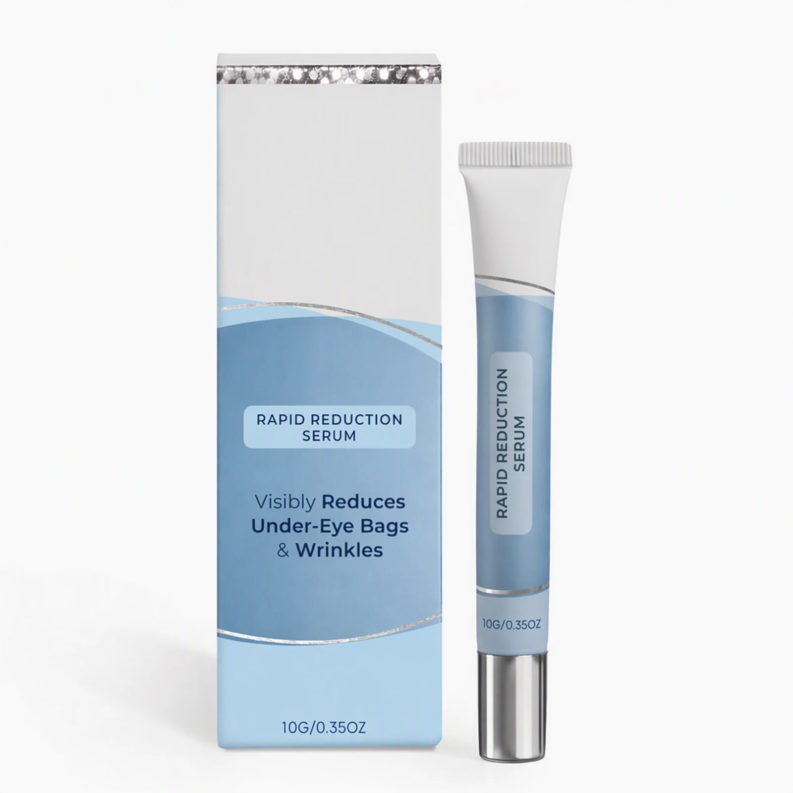 Eye Serum Light Texture Tube Packaging Targeted Eye Care Improve Under Eye Bags Wrinkles Moisturize Delicate Skin Around Eyes