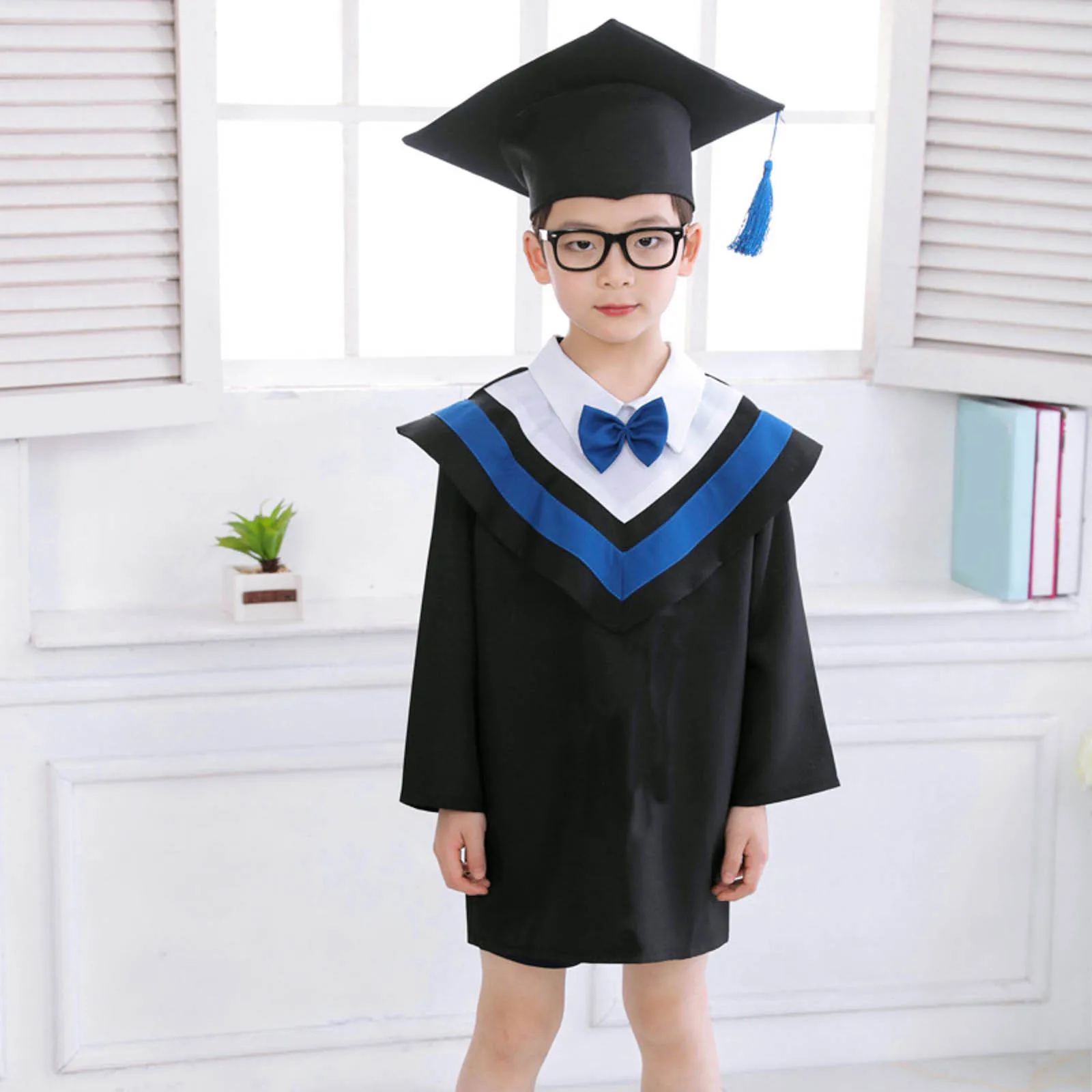 Vêtements de fête de remise des diplômes pour enfants, uniforme d'élève du primaire, vêtements de performance de photographie, école maternelle, garçons et filles