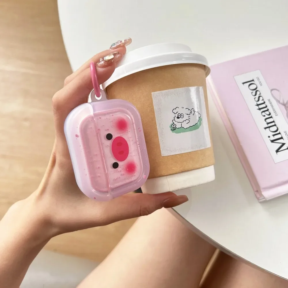 

Cute Pink Blush Pig Wireless Earphone Cases for Airpods Pro2 4 3 1 2 Pro Compatible Bluetooth Wireless Headphones Soft Cover Box