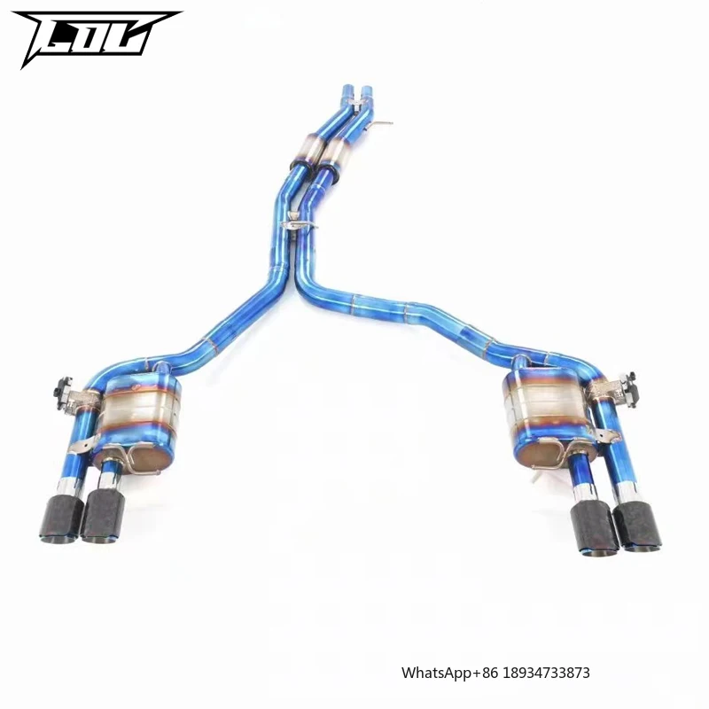 Catback Exhaust For AUDI S6/S7/S8 C7 4.0T 2013-2018 Titanium alloy Exhaust Pipe High Performance  Exhaust System