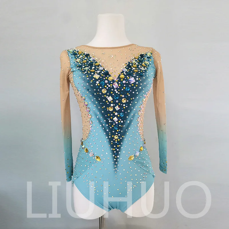 

LIUHUO Rhythmic Gymnastics Leotard Competitive Cheerleading Performance For Children