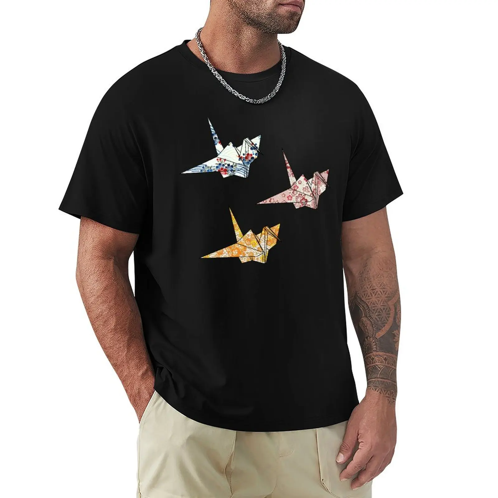 

Little Origami Cranes Sticker Pack T-Shirt luxury designer Personalized t-shirt Men's t-shirt