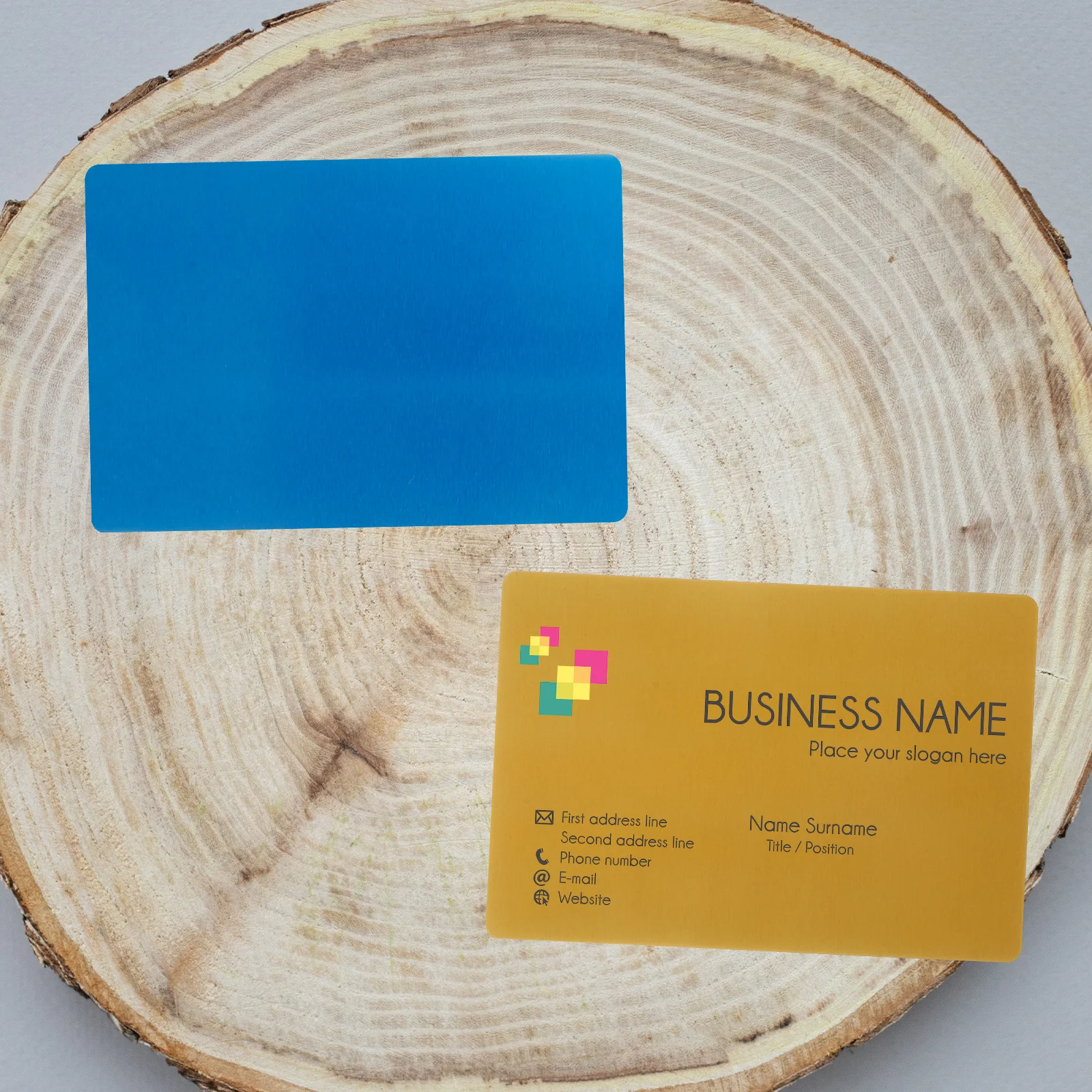 

8 Pcs Metal Business Card Board Blank Cards Sublimation Blanks Nameplate Aluminum Printable