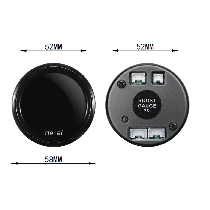 HA Zubehör 2 Zoll 52mm Digitales Auto-Messgerät 10-Farben Öldruck Turbo Boost EGT Abgastemperatur Drehzahlmesser Wasser- und Öltemperatur – Detail 8