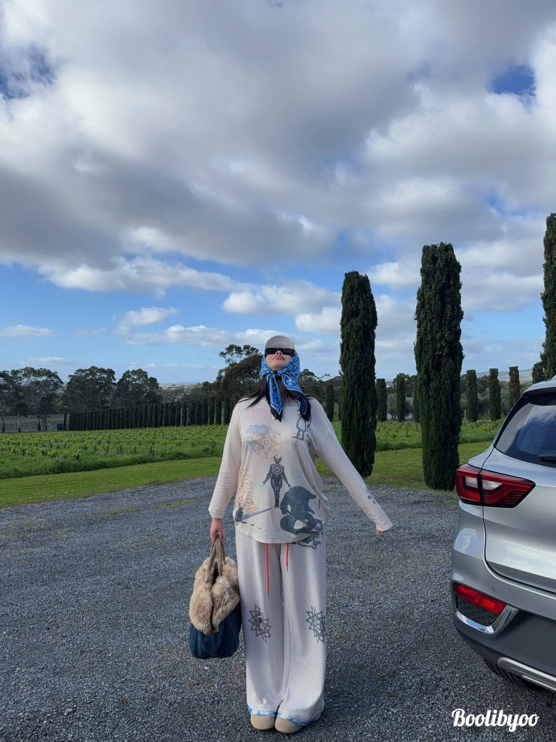 

Комплект Boolibyoo Jennie: свободная футболка с круглым вырезом и длинными рукавами больших размеров и повседневные брюки, высокоэластичный зимний модный комплект