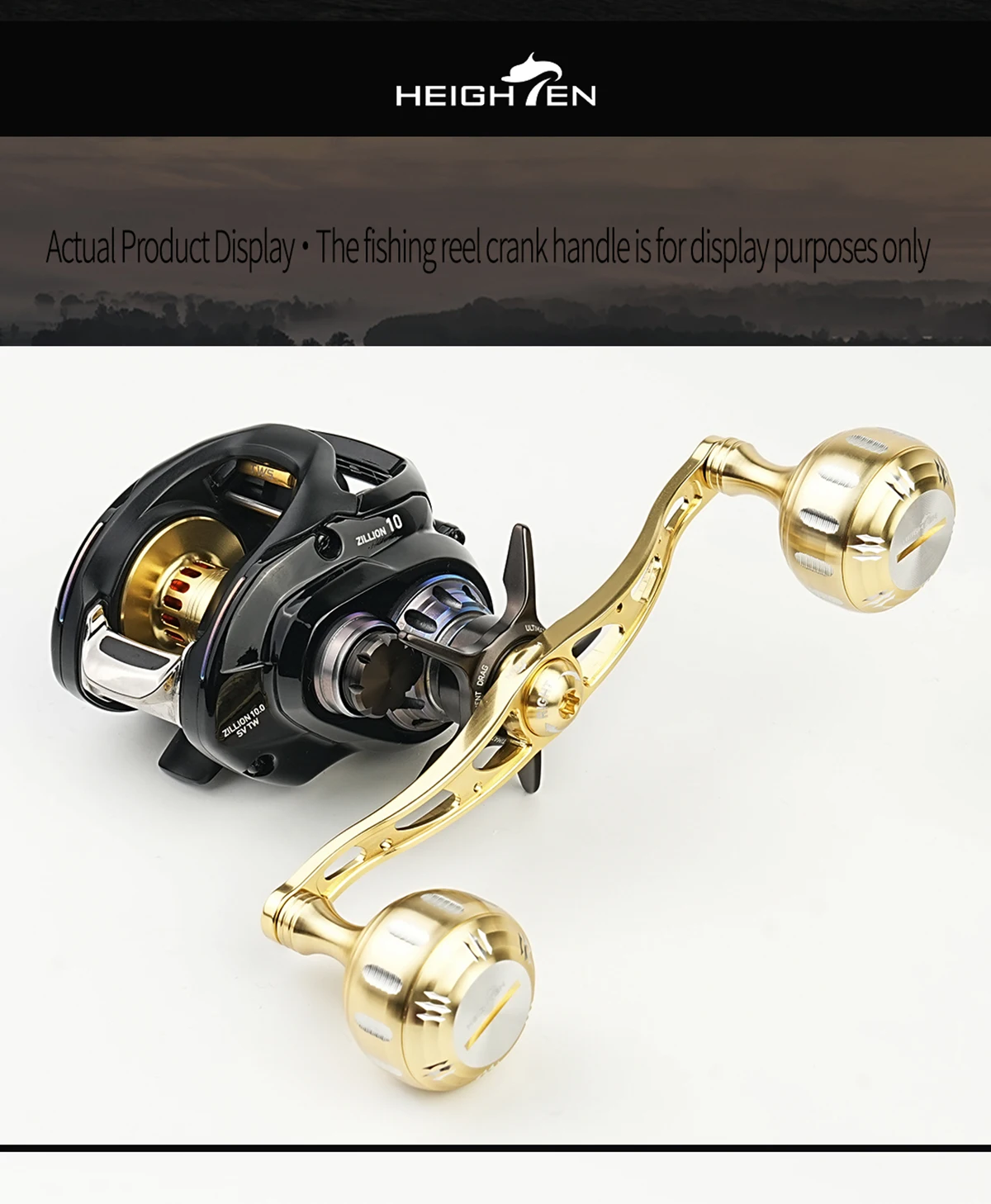 HEIGHTEN 130mm Axle Distance 35mm Knob - Double Handle Modification Accessories