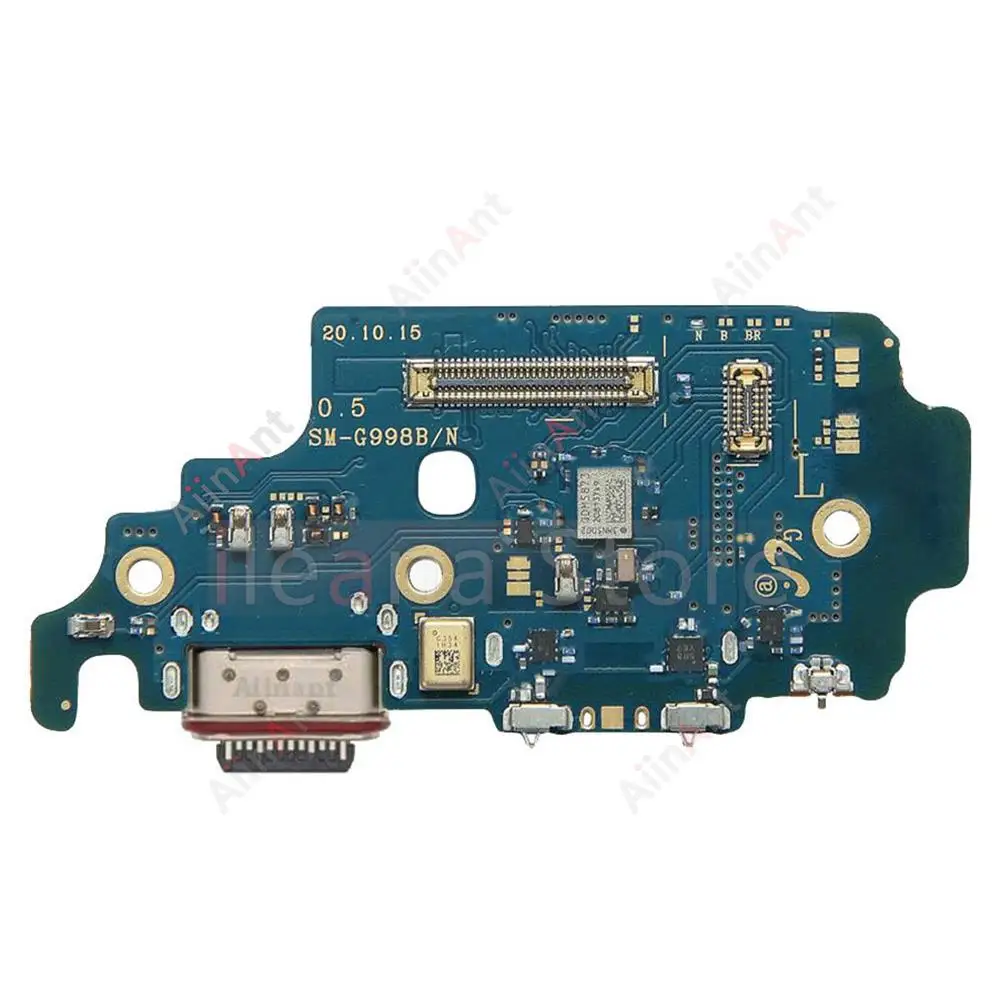 Aiinant USB Port Charger Board Dock Connector Charging Flex Cable For Samsung Galaxy S21 Ultra Plus + S21FE G991U G996U G998U