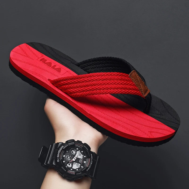 

Men'S Slippers New Large-Sized Fashionable Casual Men'S Sandals With Thick Soles Light Weight, Hiking Wading Men'S Flip-Flops