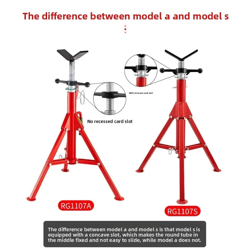 

Heavy Duty Pipe Bench Vise Tripod Pipe Stand Adjustable Tri-Stand Chain Vise Portable Gantry Pliers Plumbing Pipe Tools