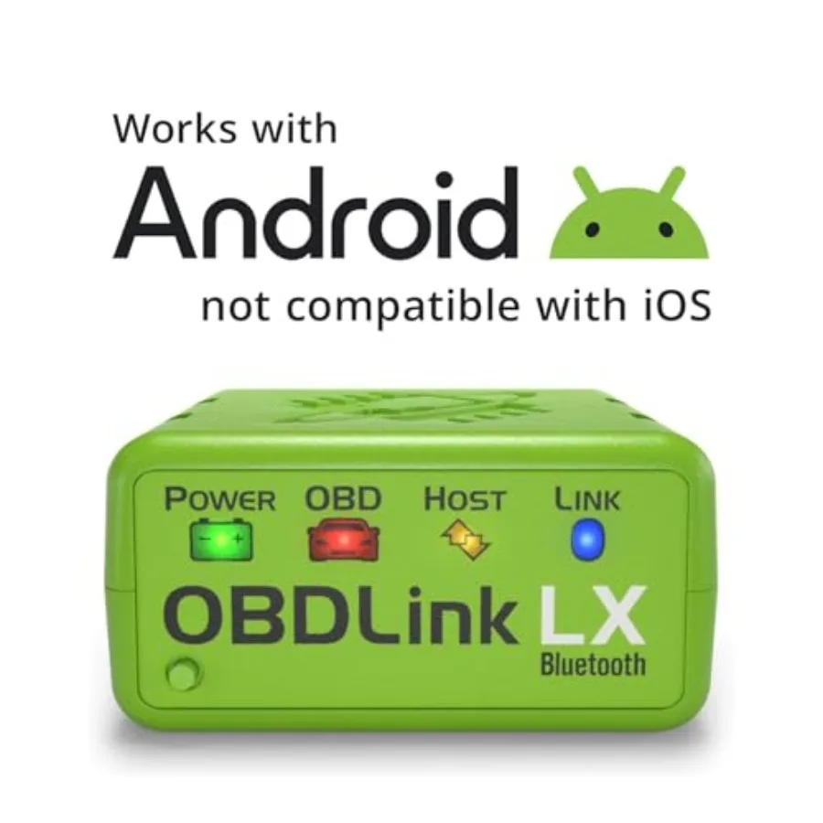 LX Bluetooth 3.0 OBD2 Adapter for Motoscan Torque Hybrid Assistant Android Only OBD II Diagnostic Scanner with RealTime Vehicle