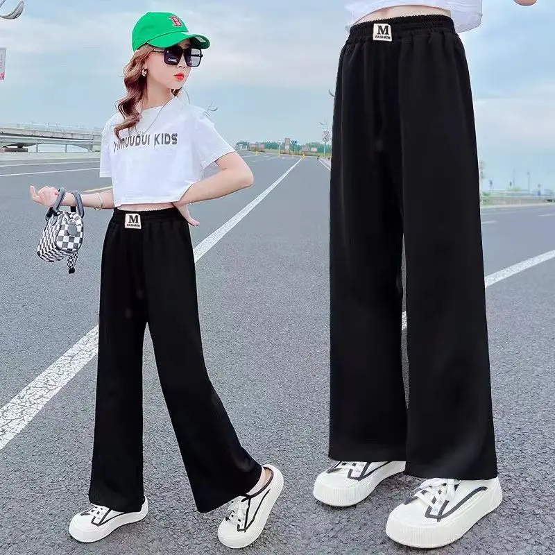 2023 Summer Girls Casual Thin Soft Pant Trousers