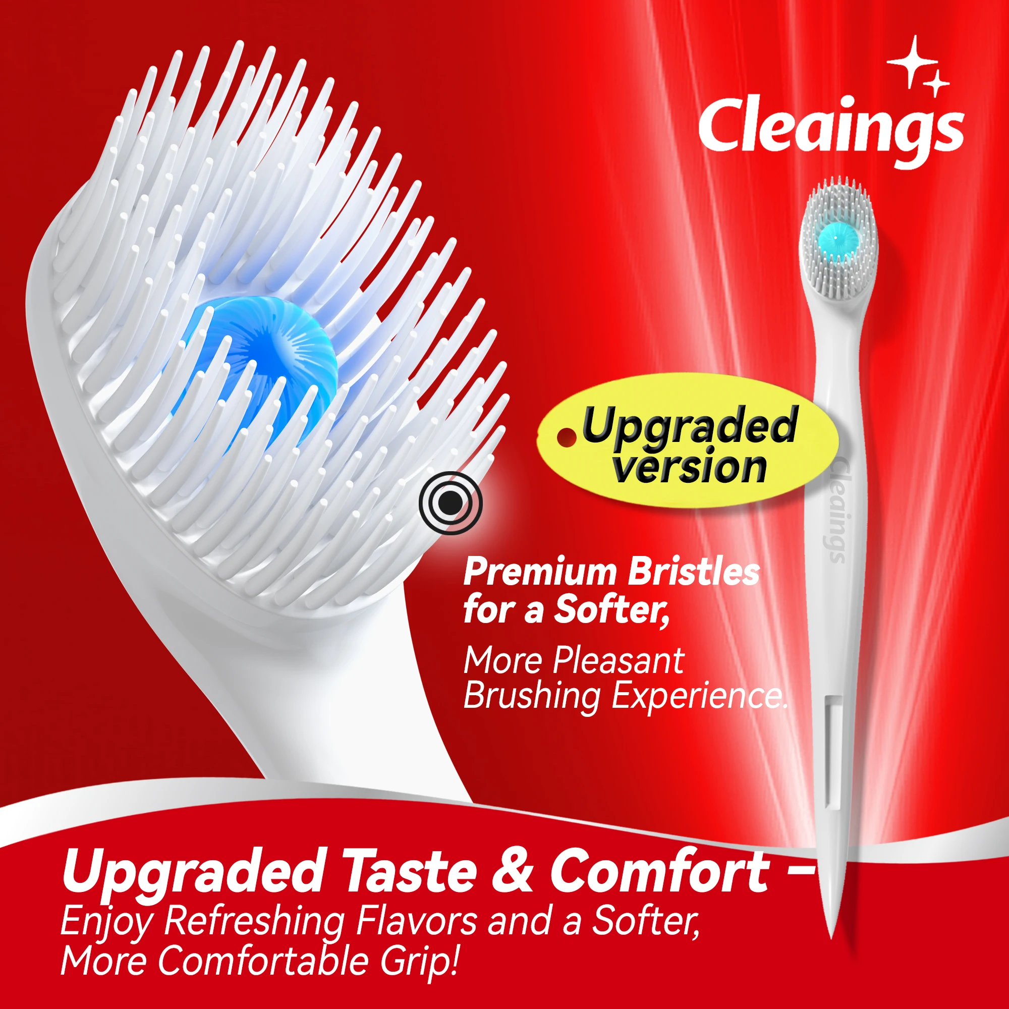 20 Pcs/box Exploded Bead Toothbrush Disposable Cleaning Toothbrush Portable Travel Toothbrush with Toothpaste Teeth Whitening