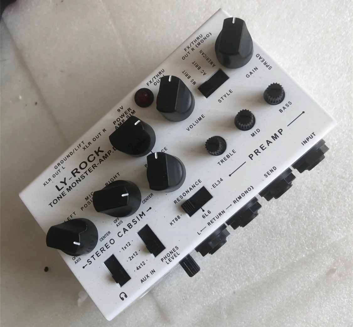 LYR Pedal(LY-ROCK),Guitar Audio Workstation Pedal,Electric Guitar Audio Workstation,Professional Effect Pedal,White,True Bypass