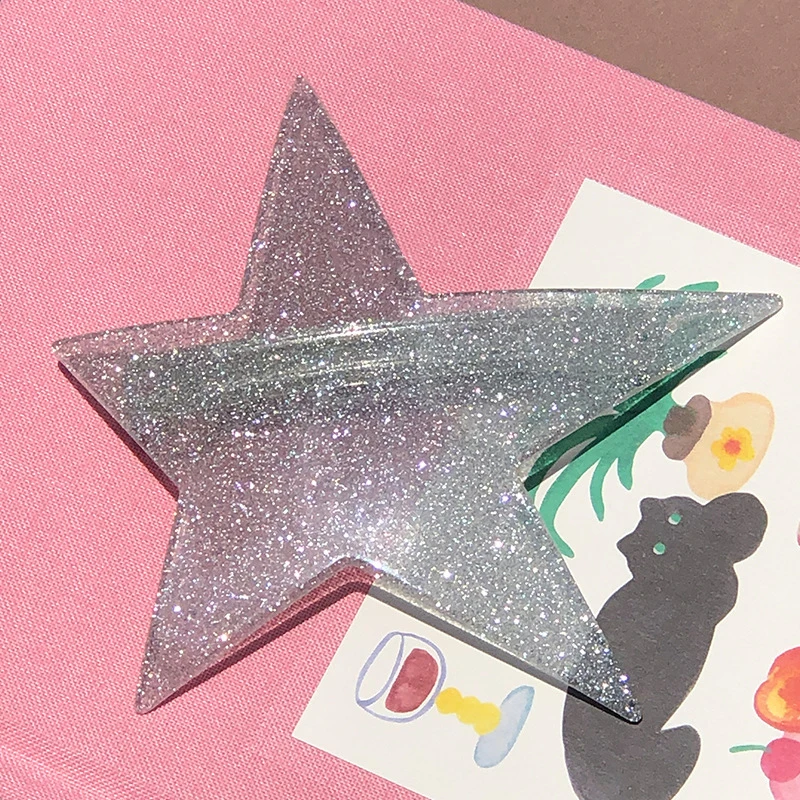 New Trendy Cool Shiny Star Hair Clips Y2k Accessories Punk Irregular Shiny Star Hairpin Party Korean Hair Accessory 샤이니 스타 헤어핀