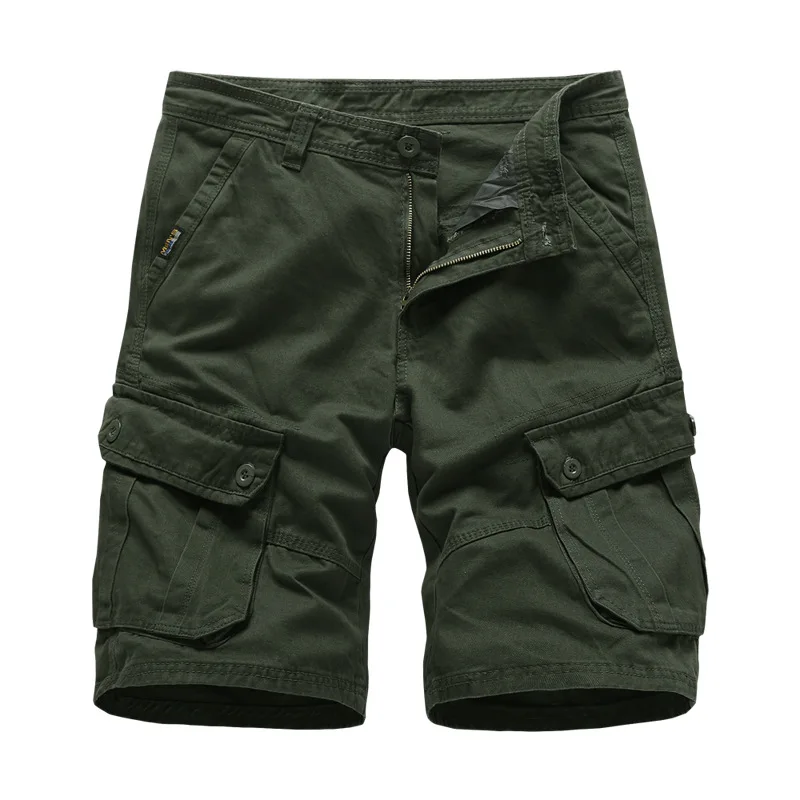 

Men's Summer Multi-Pockets Shorts Cotton Casual Outdoor Short-pants Militar Tactial Hiking Fishing Bermudas Multi-Pockets Pants