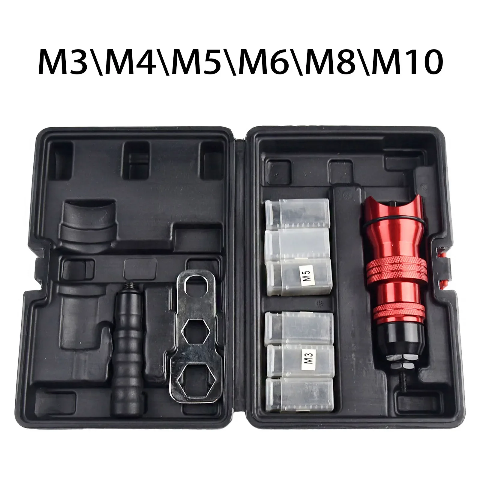 

Nut Riveter Rivet Nut Rivet Nut Tool Adapter Easy To Use High Carbon Steel Insertion Riveter Tool For M3-M10 Electric Drill