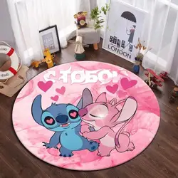 Disney Kawaii Stitch Anime Mat Cartoon tappeto tappeti per soggiorno camera da letto ragazze camera dei bambini Nursery Home Decor tappeto antiscivolo